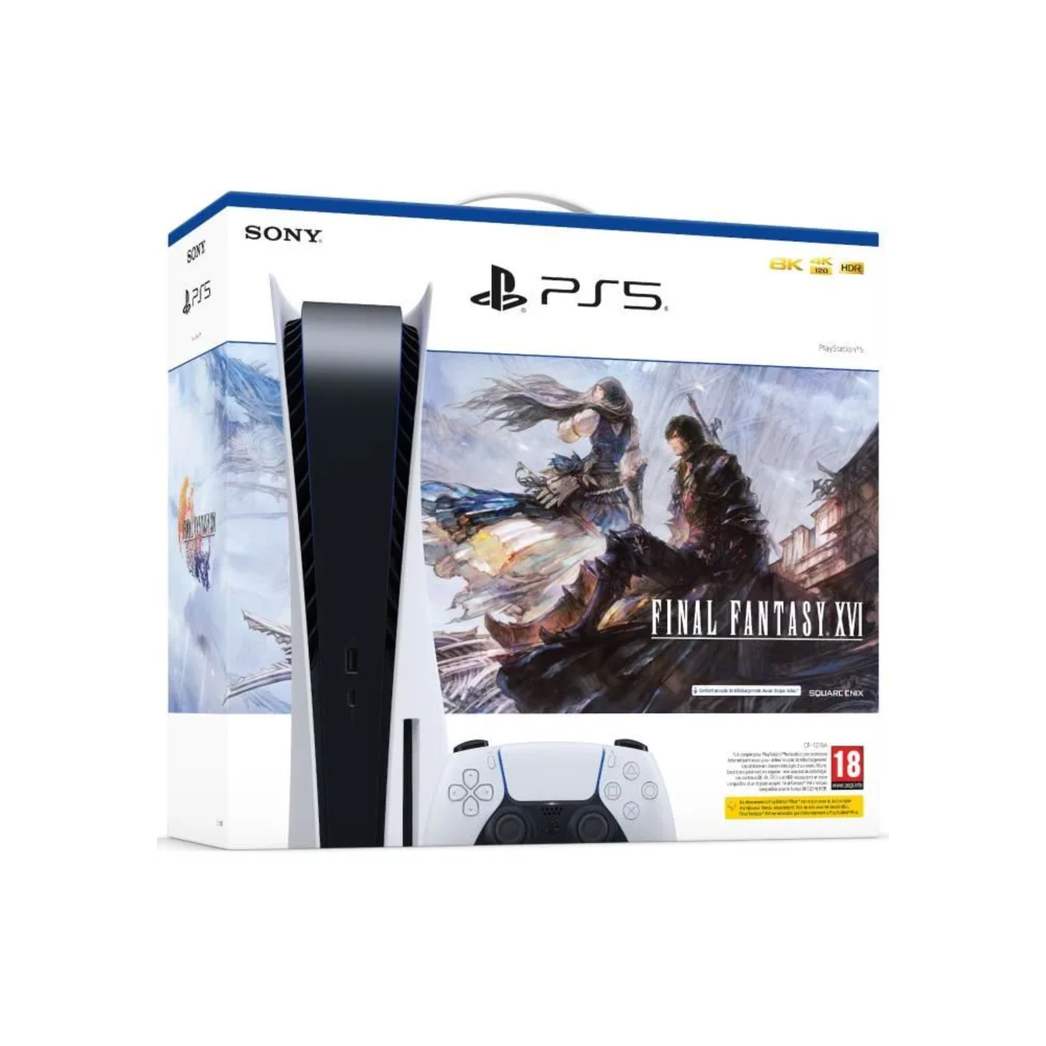 PS5 Standard-Konsolen-Bundle + Final Fantasy XVI (Download-Code)