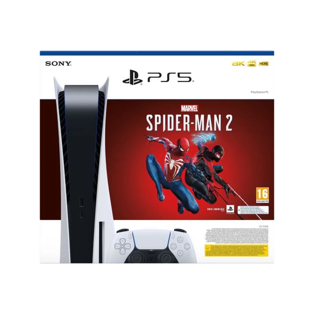 PS5-Konsole – Standard Edition + Marvel’s Spider-Man 2 (Code in der Box)