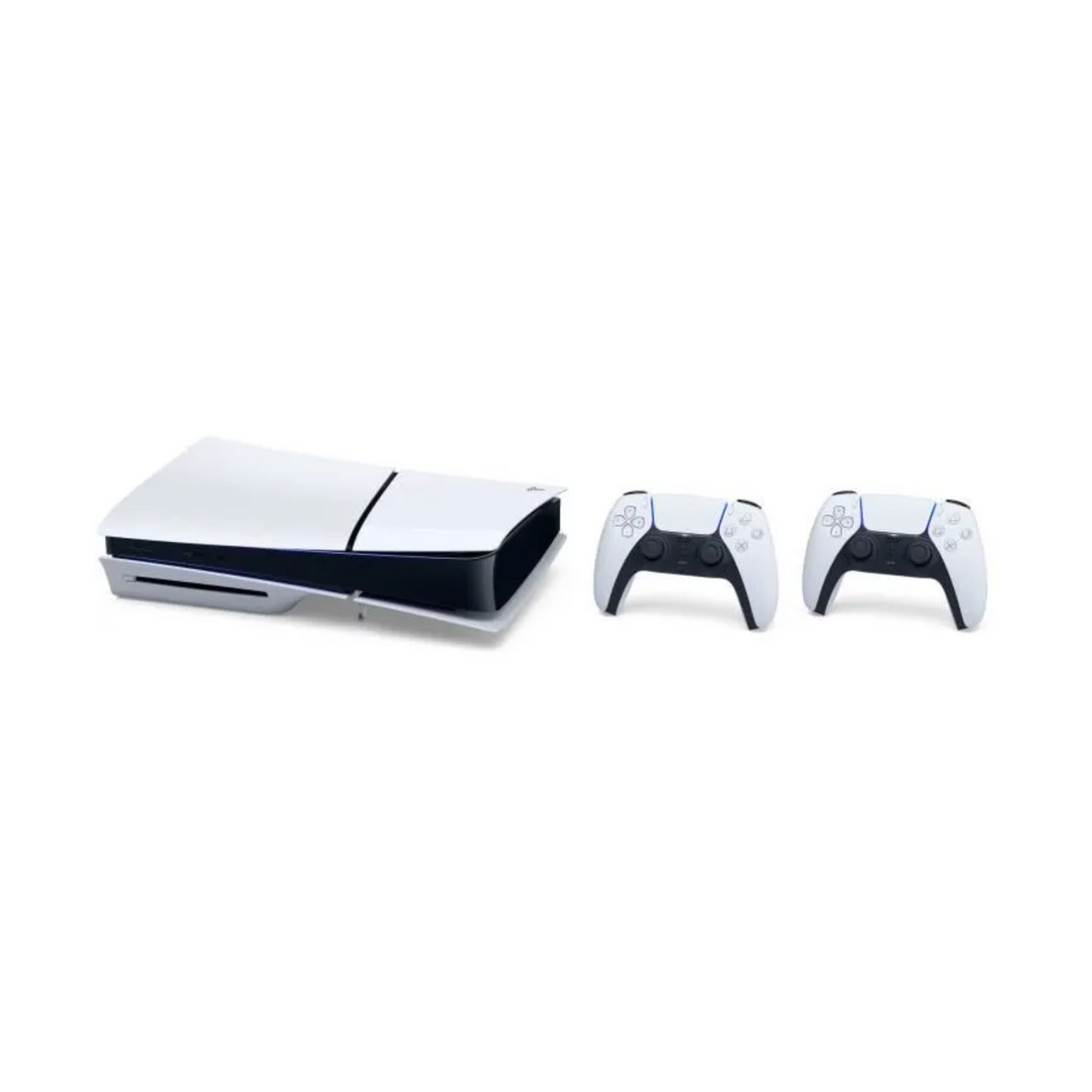 PS5 Standard Bundle: PS5 Konsole (Slim Modell) + 2. PS5 DualSense Wireless-Controller Weiß